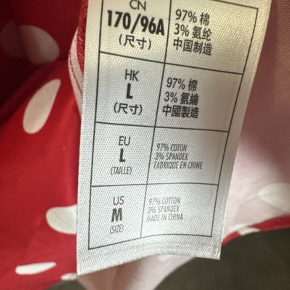 Minnie Mouse Retro Red Polka Dot Dress Woman's Medium Disney Parks Dress Shop - Picture 16 of 16